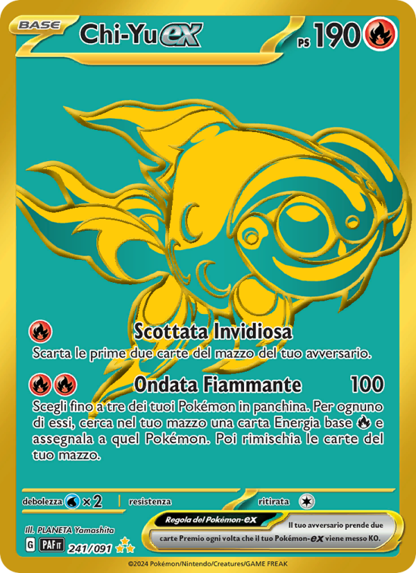 Chi-Yu-ex 241/245 — Paldean Fates (Italian Pokémon TCG card)