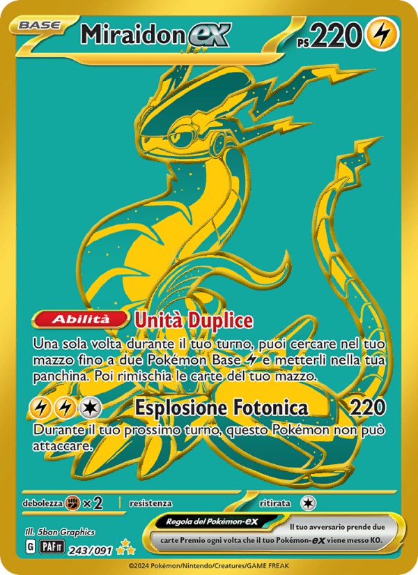 Miraidon-ex 243/245 — Paldean Fates (Italian Pokémon TCG card)