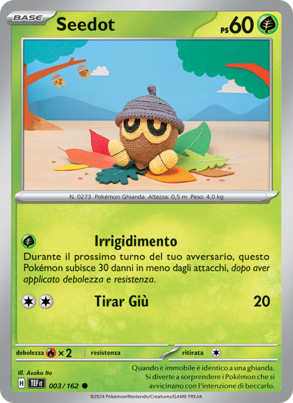 Seedot 003/218 — Temporal Forces (Italian Pokémon TCG card)