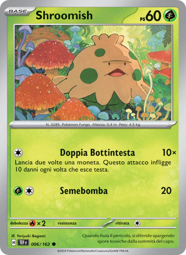 Shroomish 006/218 — Temporal Forces (Italian Pokémon TCG card)