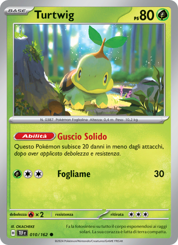 Turtwig 010/218 — Temporal Forces (Italian Pokémon TCG card)