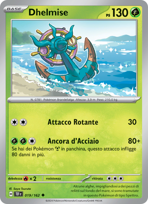 Dhelmise 019/218 — Temporal Forces (Italian Pokémon TCG card)