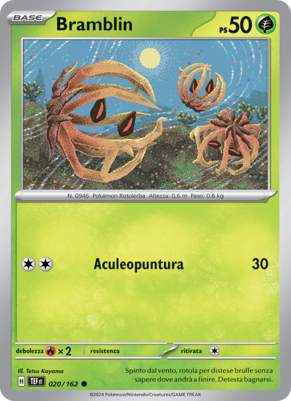 Bramblin 020/218 — Temporal Forces (Italian Pokémon TCG card)