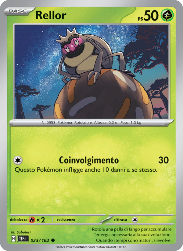 Rellor 023/218 — Temporal Forces (Italian Pokémon TCG card)