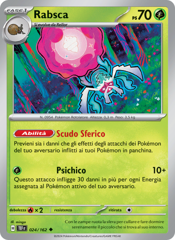 Rabsca 024/218 — Temporal Forces (Italian Pokémon TCG card)