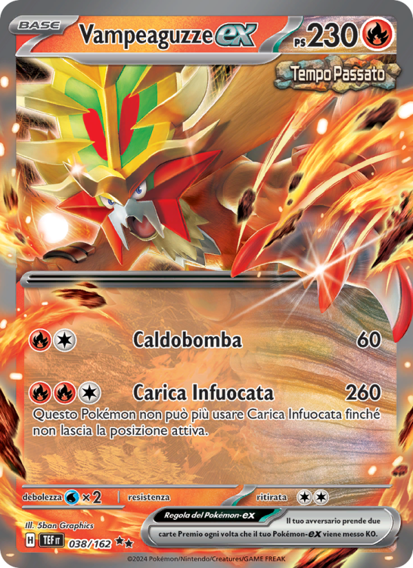 Vampeaguzze-ex 038/218 — Temporal Forces (Italian Pokémon TCG card)