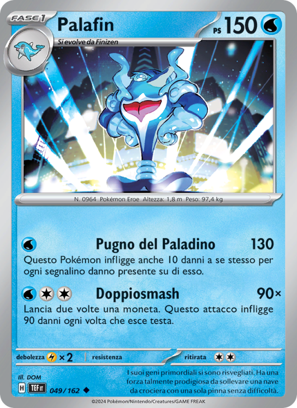 Palafin 049/218 — Temporal Forces (Italian Pokémon TCG card)