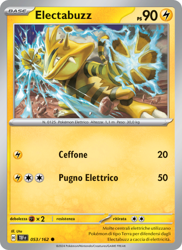 Electabuzz 053/218 — Temporal Forces (Italian Pokémon TCG card)