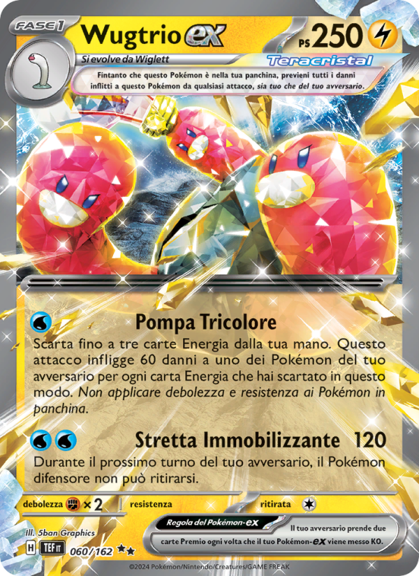 Wugtrio-ex 060/218 — Temporal Forces (Italian Pokémon TCG card)