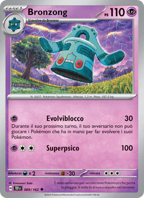 Bronzong 069/218 — Temporal Forces (Italian Pokémon TCG card)