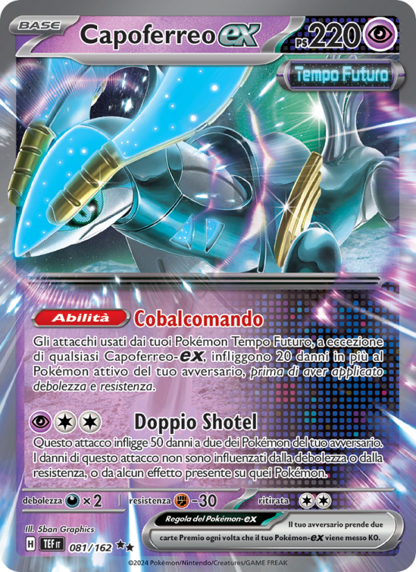 Capoferreo-ex 081/218 — Temporal Forces (Italian Pokémon TCG card)