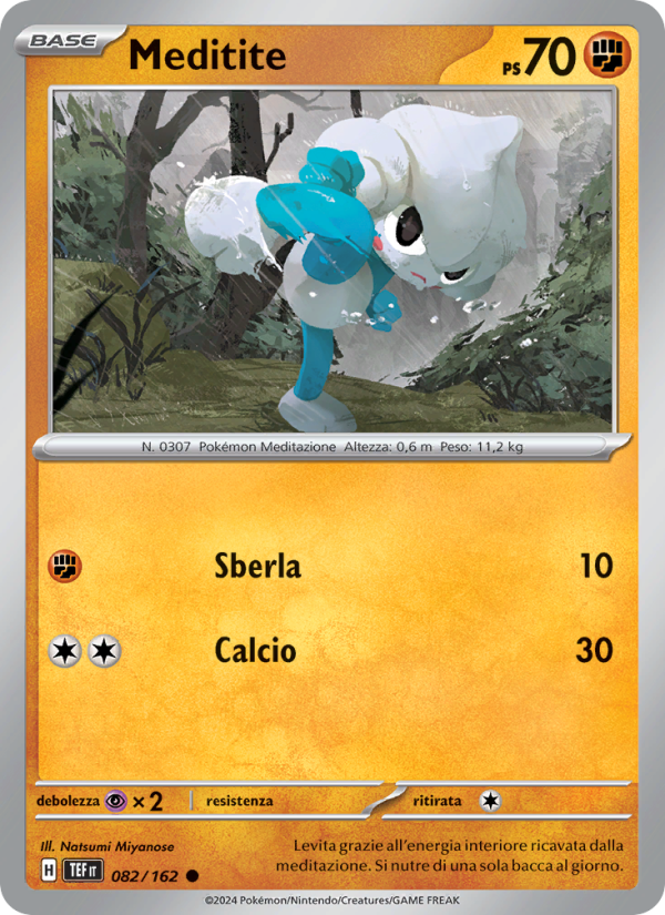 Meditite 082/218 — Temporal Forces (Italian Pokémon TCG card)