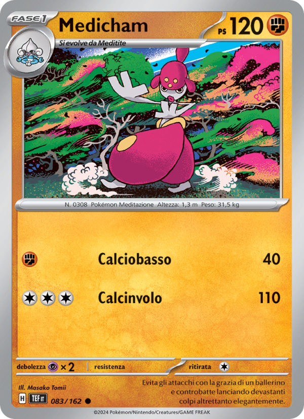 Medicham 083/218 — Temporal Forces (Italian Pokémon TCG card)