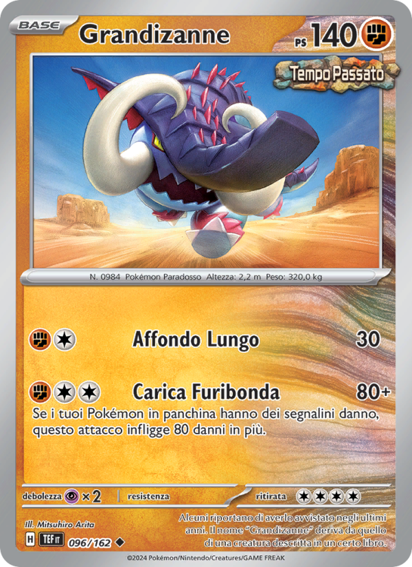 Grandizanne 096/218 — Temporal Forces (Italian Pokémon TCG card)