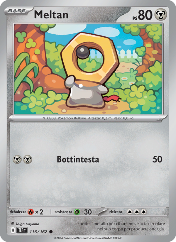 Meltan 116/218 — Temporal Forces (Italian Pokémon TCG card)