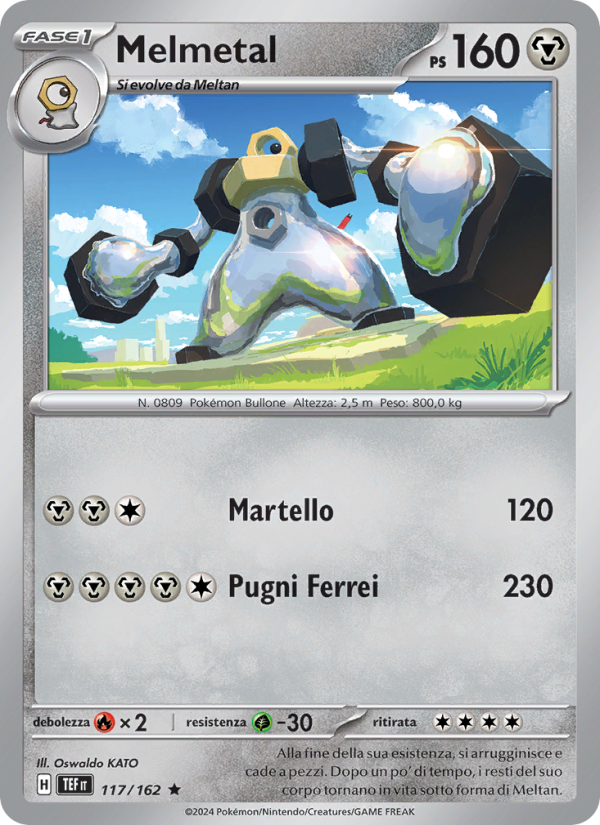 Melmetal 117/218 — Temporal Forces (Italian Pokémon TCG card)