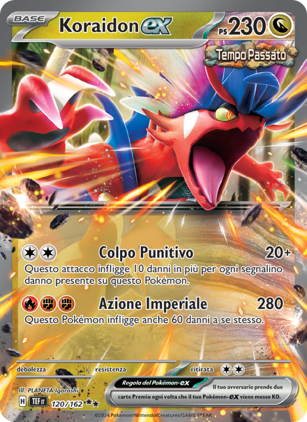 Koraidon-ex 120/218 — Temporal Forces (Italian Pokémon TCG card)