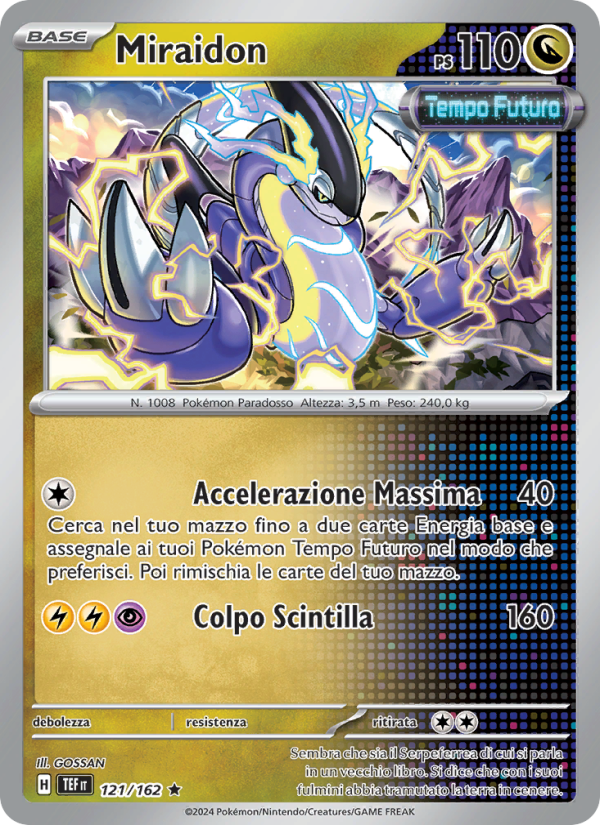 Miraidon 121/218 — Temporal Forces (Italian Pokémon TCG card)