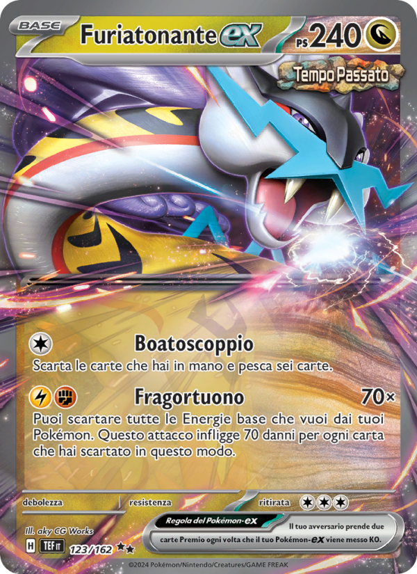 Furiatonante-ex 123/218 — Temporal Forces (Italian Pokémon TCG card)
