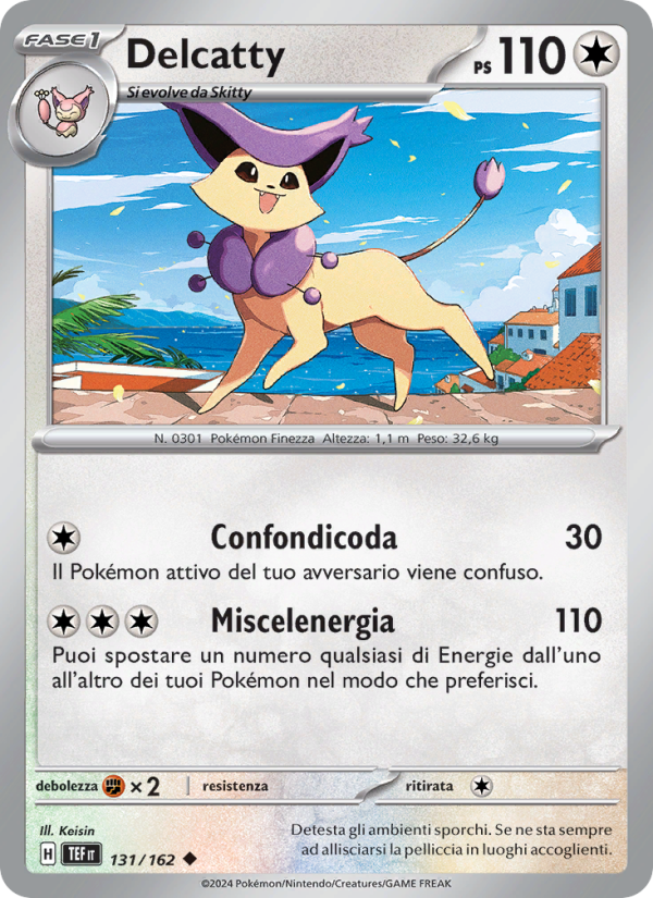 Delcatty 131/218 — Temporal Forces (Italian Pokémon TCG card)