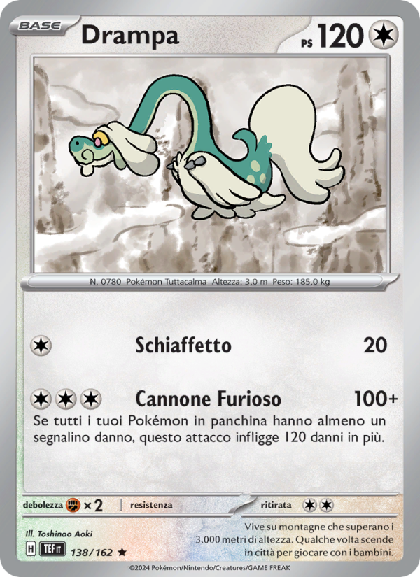 Drampa 138/218 — Temporal Forces (Italian Pokémon TCG card)