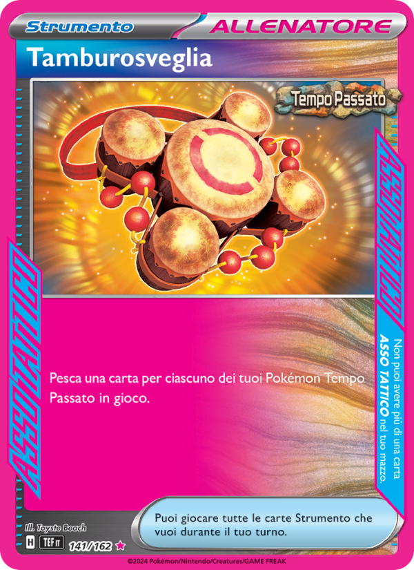 Tamburosveglia 141/218 — Temporal Forces (Italian Pokémon TCG card)