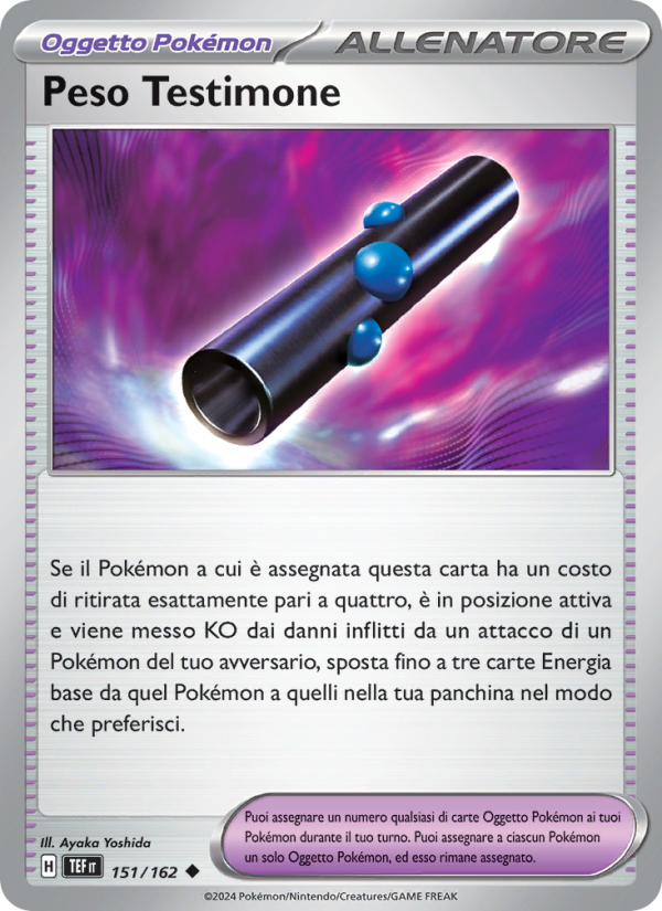 Peso Testimone 151/218 — Temporal Forces (Italian Pokémon TCG card)