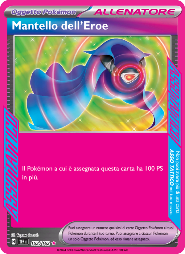 Mantello dell'Eroe 152/218 — Temporal Forces (Italian Pokémon TCG card)