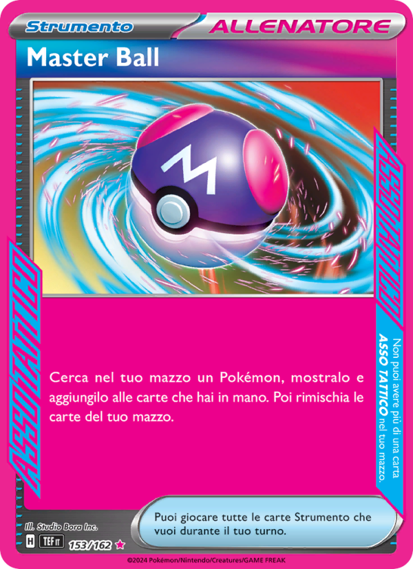 Master Ball 153/218 — Temporal Forces (Italian Pokémon TCG card)