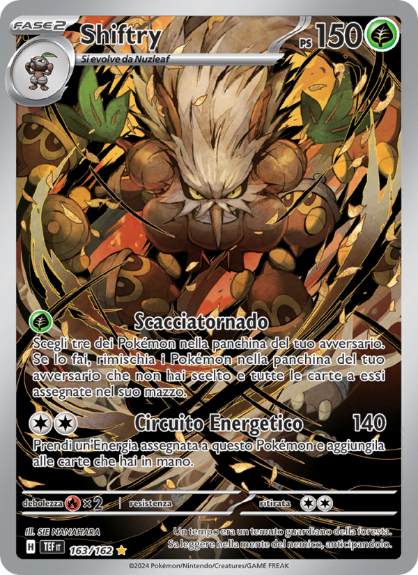 Shiftry 163/218 — Temporal Forces (Italian Pokémon TCG card)