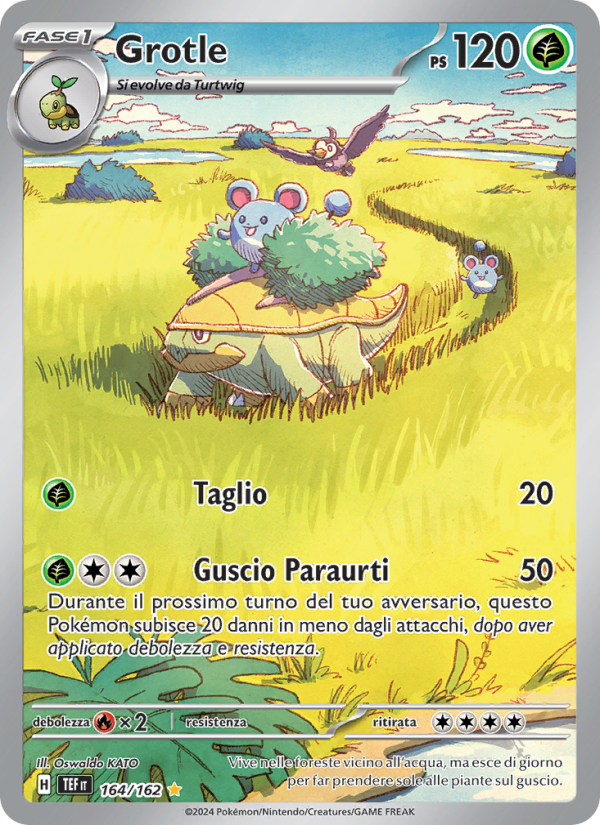 Grotle 164/218 — Temporal Forces (Italian Pokémon TCG card)