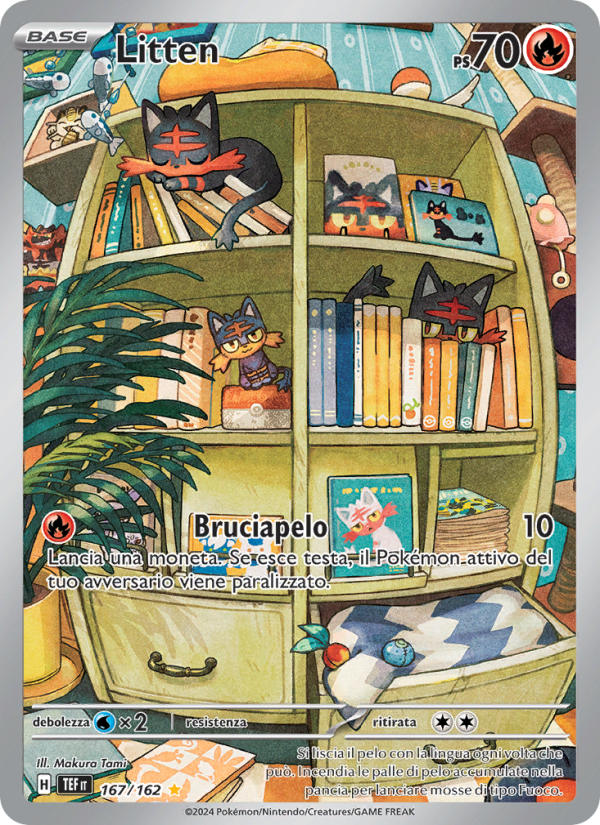 Litten 167/218 — Temporal Forces (Italian Pokémon TCG card)