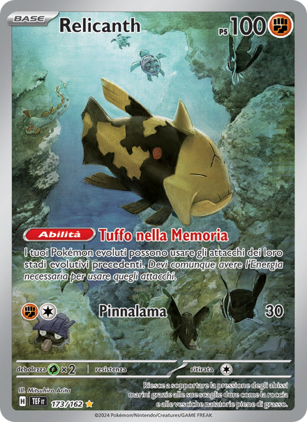 Relicanth 173/218 — Temporal Forces (Italian Pokémon TCG card)