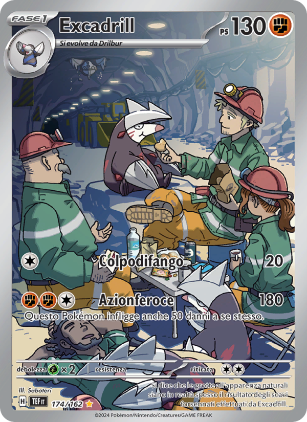 Excadrill 174/218 — Temporal Forces (Italian Pokémon TCG card)