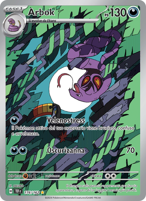Arbok 176/218 — Temporal Forces (Italian Pokémon TCG card)