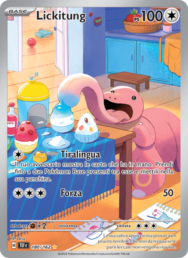 Lickitung 180/218 — Temporal Forces (Italian Pokémon TCG card)