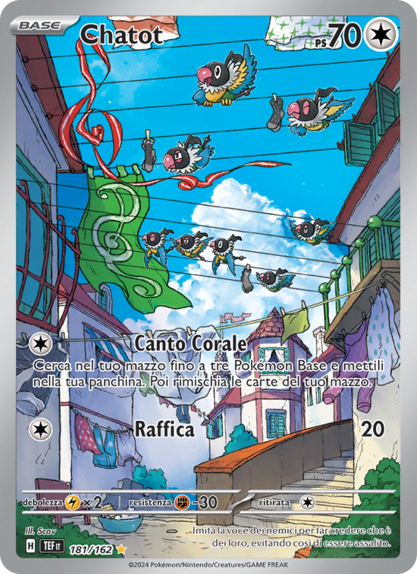 Chatot 181/218 — Temporal Forces (Italian Pokémon TCG card)