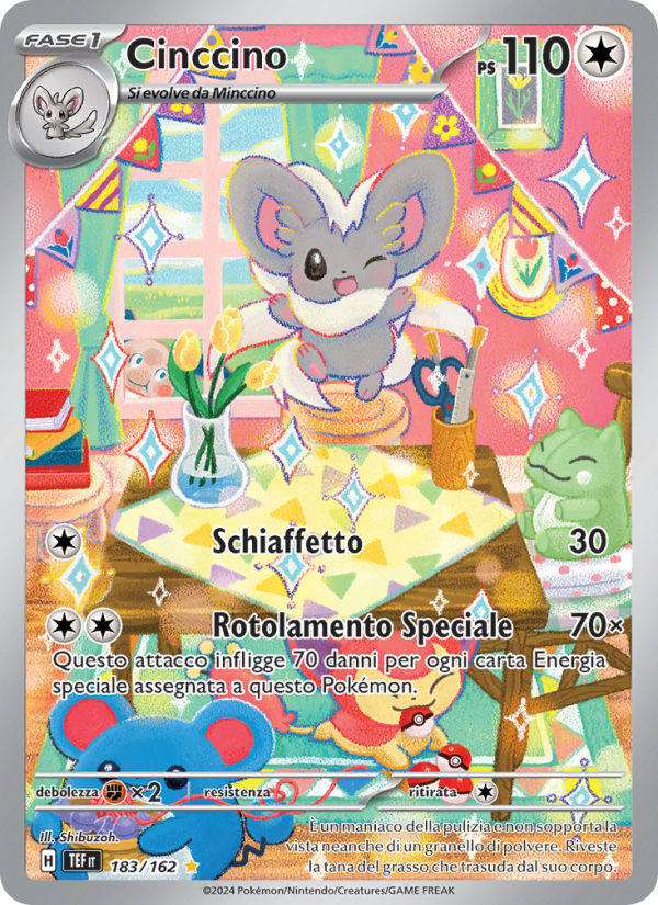 Cinccino 183/218 — Temporal Forces (Italian Pokémon TCG card)
