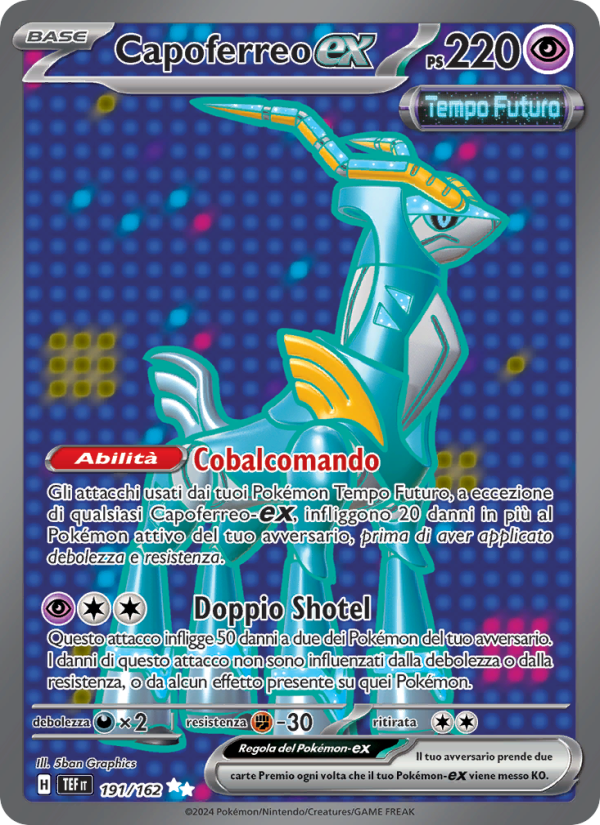 Capoferreo-ex 191/218 — Temporal Forces (Italian Pokémon TCG card)