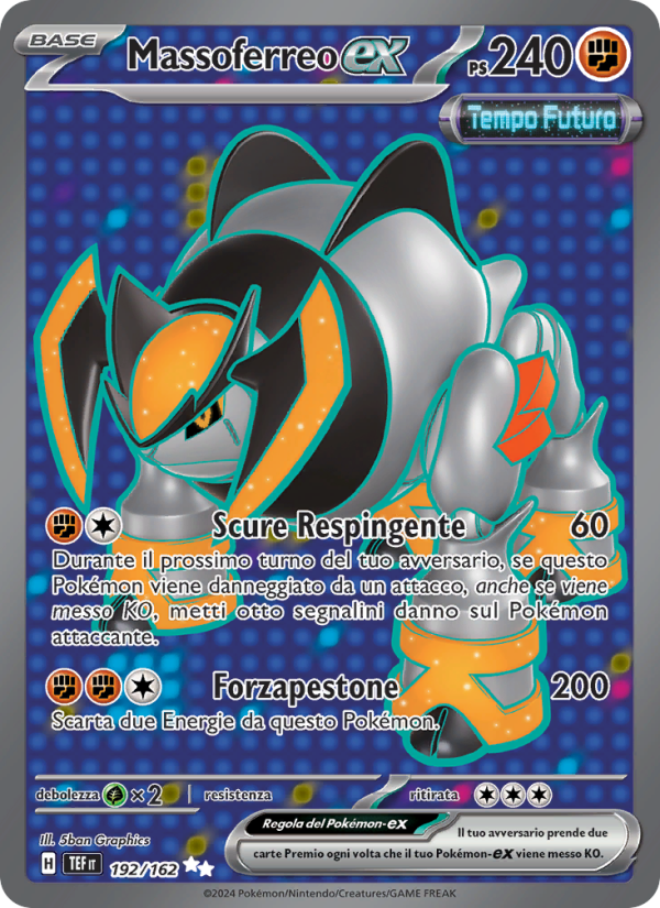 Massoferreo-ex 192/218 — Temporal Forces (Italian Pokémon TCG card)