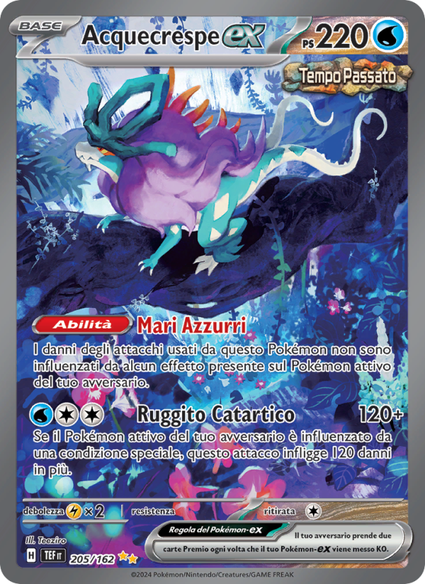Acquecrespe-ex 205/218 — Temporal Forces (Italian Pokémon TCG card)