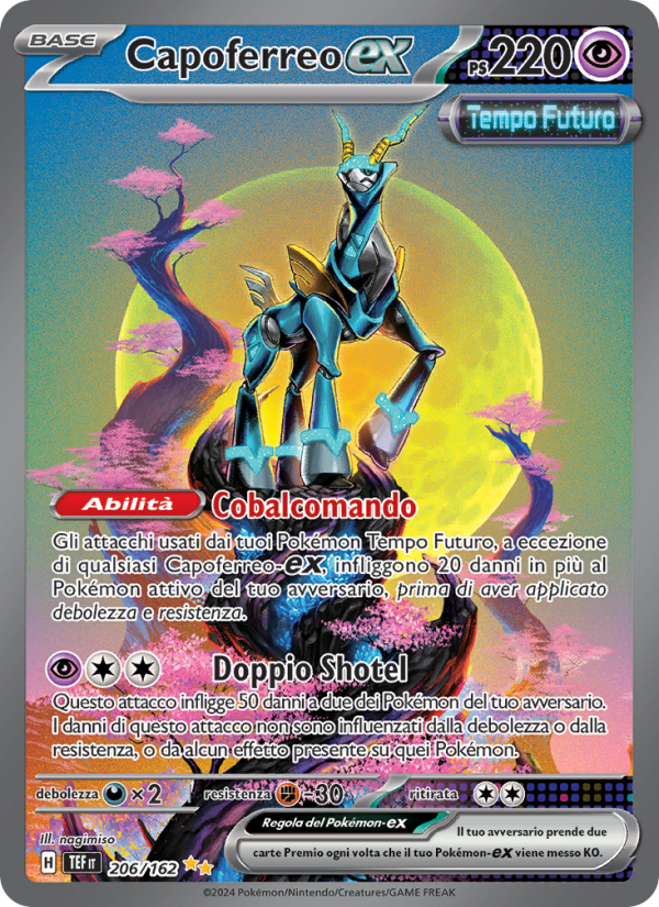 Capoferreo-ex 206/218 — Temporal Forces (Italian Pokémon TCG card)