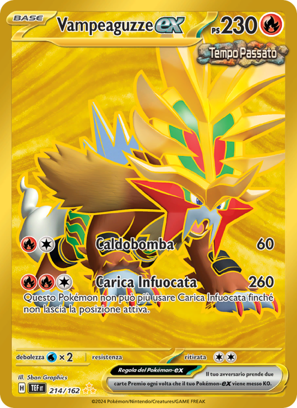 Vampeaguzze-ex 214/218 — Temporal Forces (Italian Pokémon TCG card)