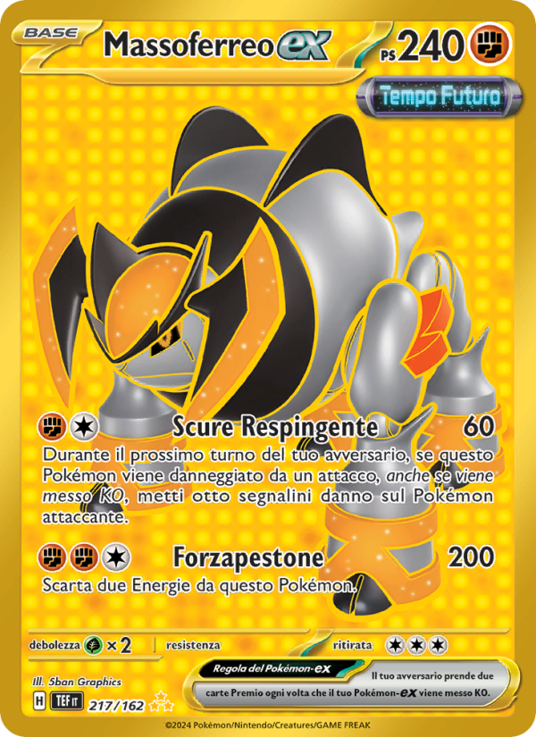 Massoferreo-ex 217/218 — Temporal Forces (Italian Pokémon TCG card)