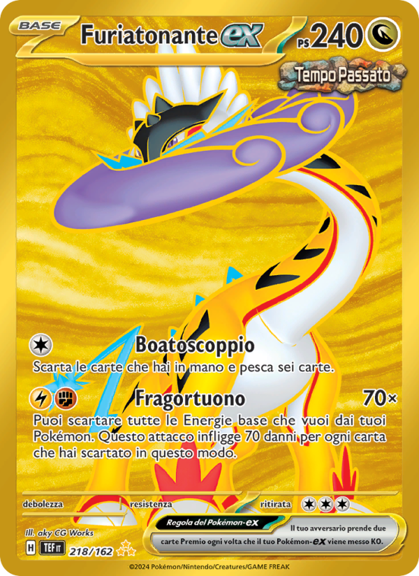 Furiatonante-ex 218/218 — Temporal Forces (Italian Pokémon TCG card)