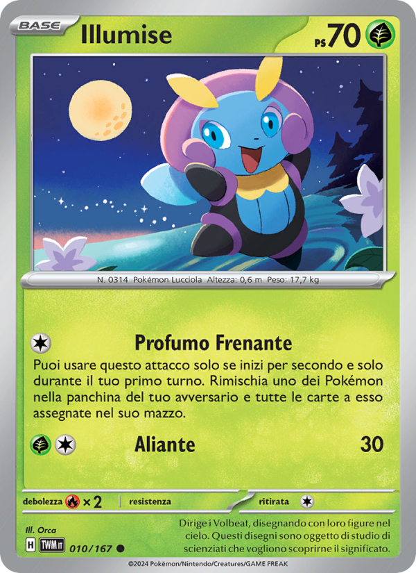 Illumise 010/226 — Twilight Masquerade (Italian Pokémon TCG card)