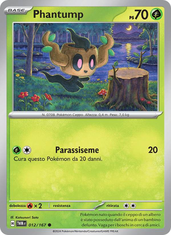 Phantump 012/226 — Twilight Masquerade (Italian Pokémon TCG card)