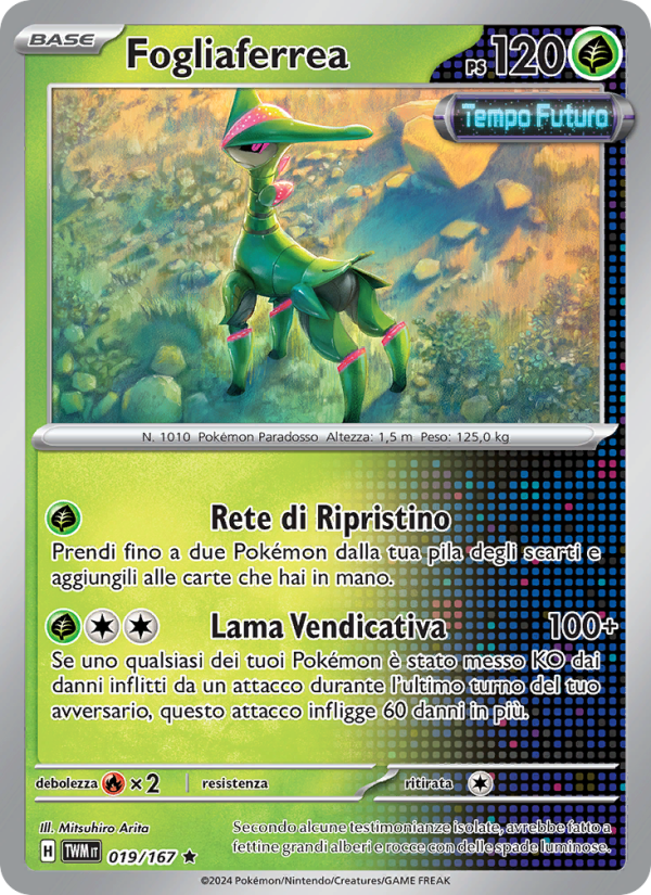 Fogliaferrea 019/226 — Twilight Masquerade (Italian Pokémon TCG card)