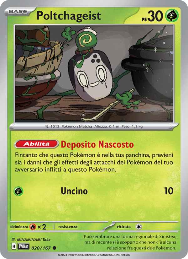 Poltchageist 020/226 — Twilight Masquerade (Italian Pokémon TCG card)