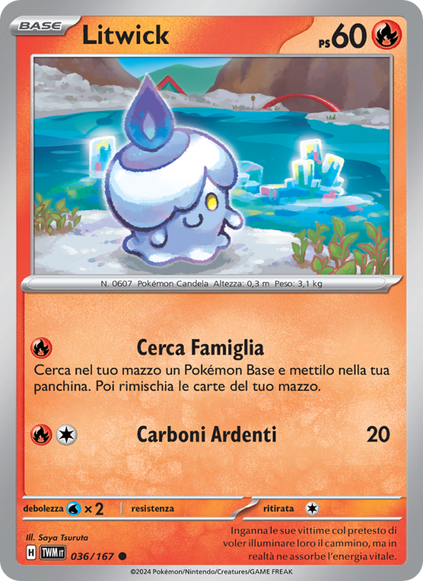 Litwick 036/226 — Twilight Masquerade (Italian Pokémon TCG card)